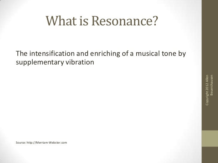 Resonance marketing