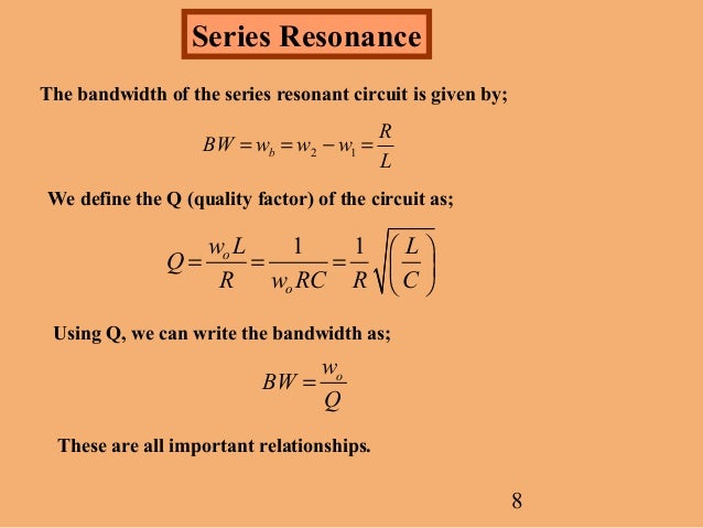 Resonant circuits