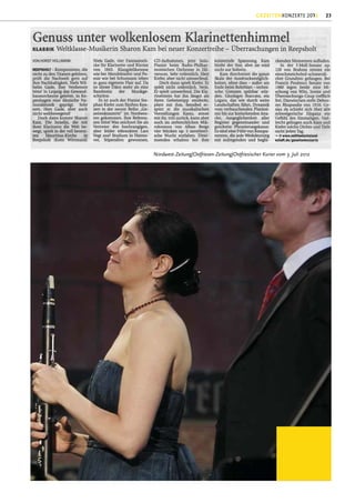 GEZEITENKONZERTE 2012        23




Nordwest-Zeitung|Ostfriesen-Zeitung|Ostfriesischer Kurier vom 3. Juli 2012
 