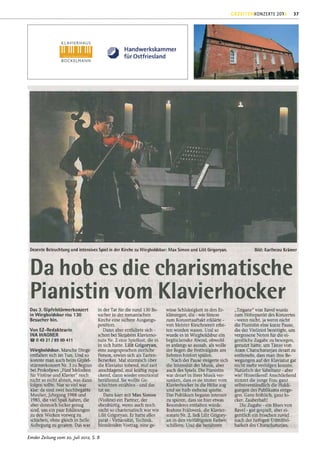 GEZEITENKONZERTE 2012   37




Emder Zeitung vom 20. Juli 2012, S. 8
 