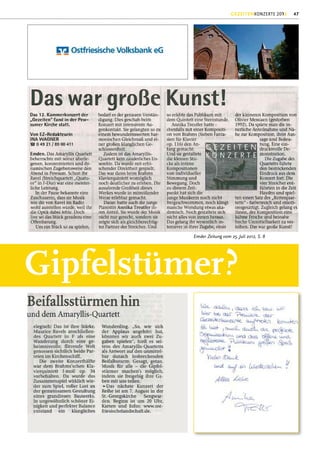 GEZEITENKONZERTE 2012   47




          Emder Zeitung vom 25. Juli 2012, S. 8




Gipfelstümer?
 