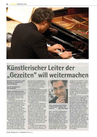 80   GEZEITENKONZERTE 2012




Emder Zeitung vom 10. September 2012, S. 5
 