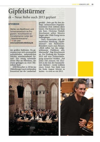 GEZEITENKONZERTE 2012   85
 
