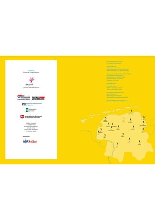 KÜNSTLERISCHER LEITER:
                                                  Prof. Matthias Kirschnereit

                                                  VERANSTALTER:
                                                  Ostfriesische Landschaft
                                                  Landschaftspräsident: Helmut Collmann
         DANKE!                                   Landschaftsdirektor: Dr. Rolf Bärenfänger
Unserem Hauptförderer:
                                                  Organisatorische Festivalleitung: Dirk Lübben
                                                  Festivalassistenz: Wibke Heß
                                                  Kundenbetreuung: Wiebke Schoon
                                                  Konzertbetreuung: Gert Ufkes
                                                  Fahrdienst: Uwe Pape

                                                  Landschaftsforum
                                                  Georgswall 1-5
                                                  D – 26603 Aurich
Unseren Festivalförderern:                        Telefon: +49 (0)4941 179967
                                                  Telefax: +49 (0)4941 179975

                                                  www.ostfriesischelandschaft.de/
                                                  gezeitenkonzerte
                                                  Blog: www.gezeitenblog.de
                                                  Mail: musik@ostfriesischelandschaft.de

                                                  Fotos: Karlheinz Krämer, Emden u. a.
                                                  Gestaltung: Lisa Wolters-Schaer, www.lws-cd.de




                                                                                           CAROLINENSIEL




                                                                                                                         SENGWARDEN
                                          NORDEN-
                                                                                 DUNUM
                                          BARGEBUR
                                                                                           WITTMUND
    SOWIE UNSEREN
     ZAHLREICHEN                                                                                                    WILHELMSHAVEN
  KONZERTFÖRDERERN,                            MARIENHAFE     MÜNKEBOE

      DIE BEI DEM
  JEWEILIGEN KONZERT                                                  AURICH                      REEPSHOLT
                                                      WIEGBOLDSBUR
    ZU FINDEN SIND.
                                 PEWSUM                                                                                  DANGAST



                             CAMPEN

Kulturpartner                                                                  BAGBAND
                                          EMDEN




                                                                                         REMELS


                                                                                                              GRISTEDE


                                                                     LEER
 