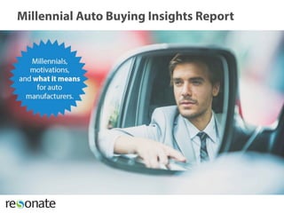 Millennial Auto Buying Insights
 