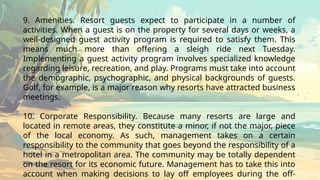 Guest Activity Program resort management chapter 3 complete lecture | PPT
