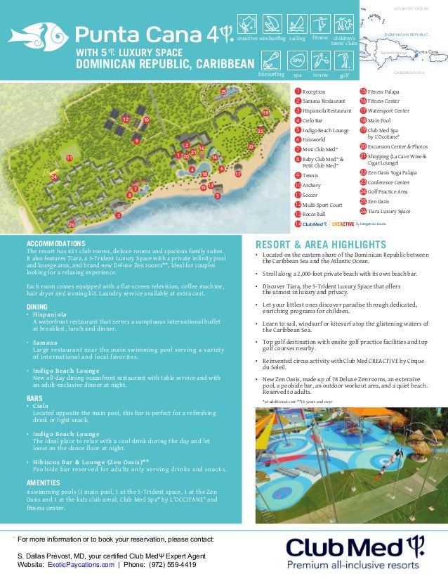 Club Med Punta Cana Map Maping Resources