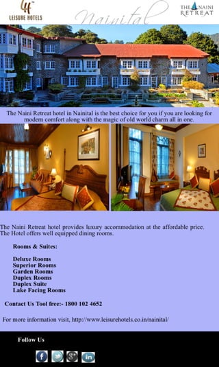 Best Resorts in Nainital