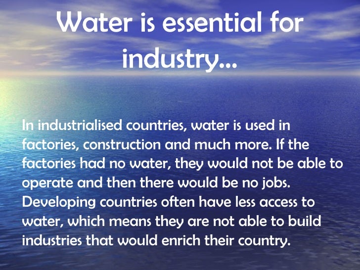 Resource 9b - Summarised Significance Of Water