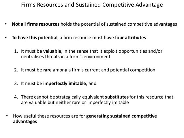 Resource Based View Competitive Advantage Pptx Resource Based View Competitive Advantage Pptx
