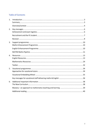 Gcse Subject Guide.pdf Resource guide for GCSE Teachers in English and Maths | PDF