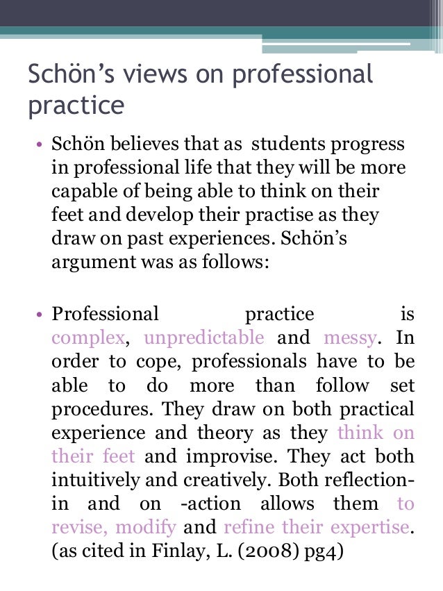 I need an example of a reflective journal