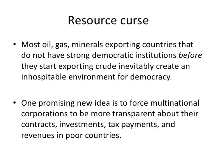 Resource curse