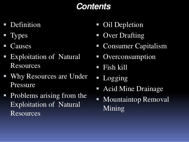 Overconsumption Of Natural Resources Definition Overconsumption Of Natural Resources Definition