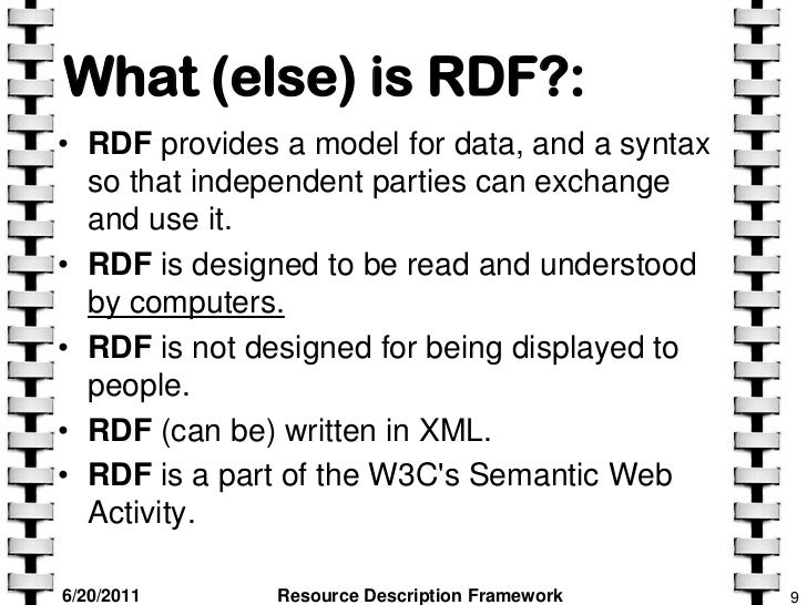 Resource description framework