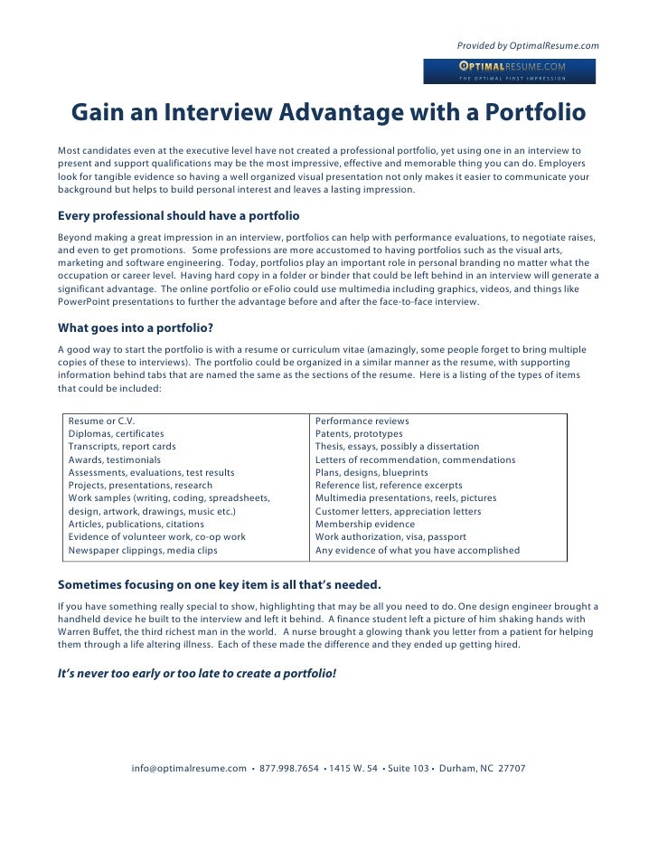 how and why to create a job search portfolio how to make a job portfolio