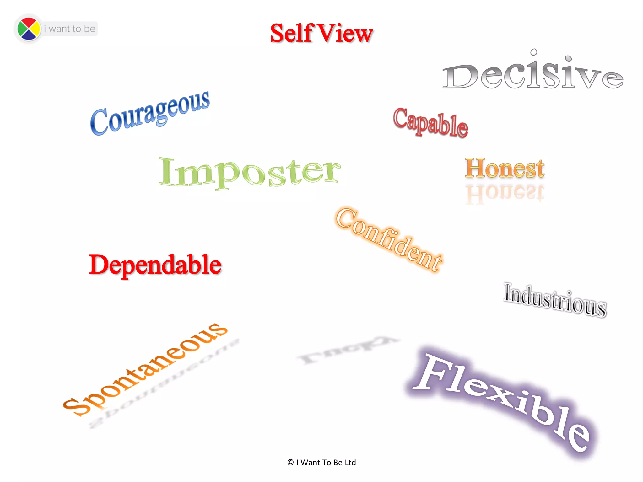 © I Want To Be Ltd
Self View
Dependable
 