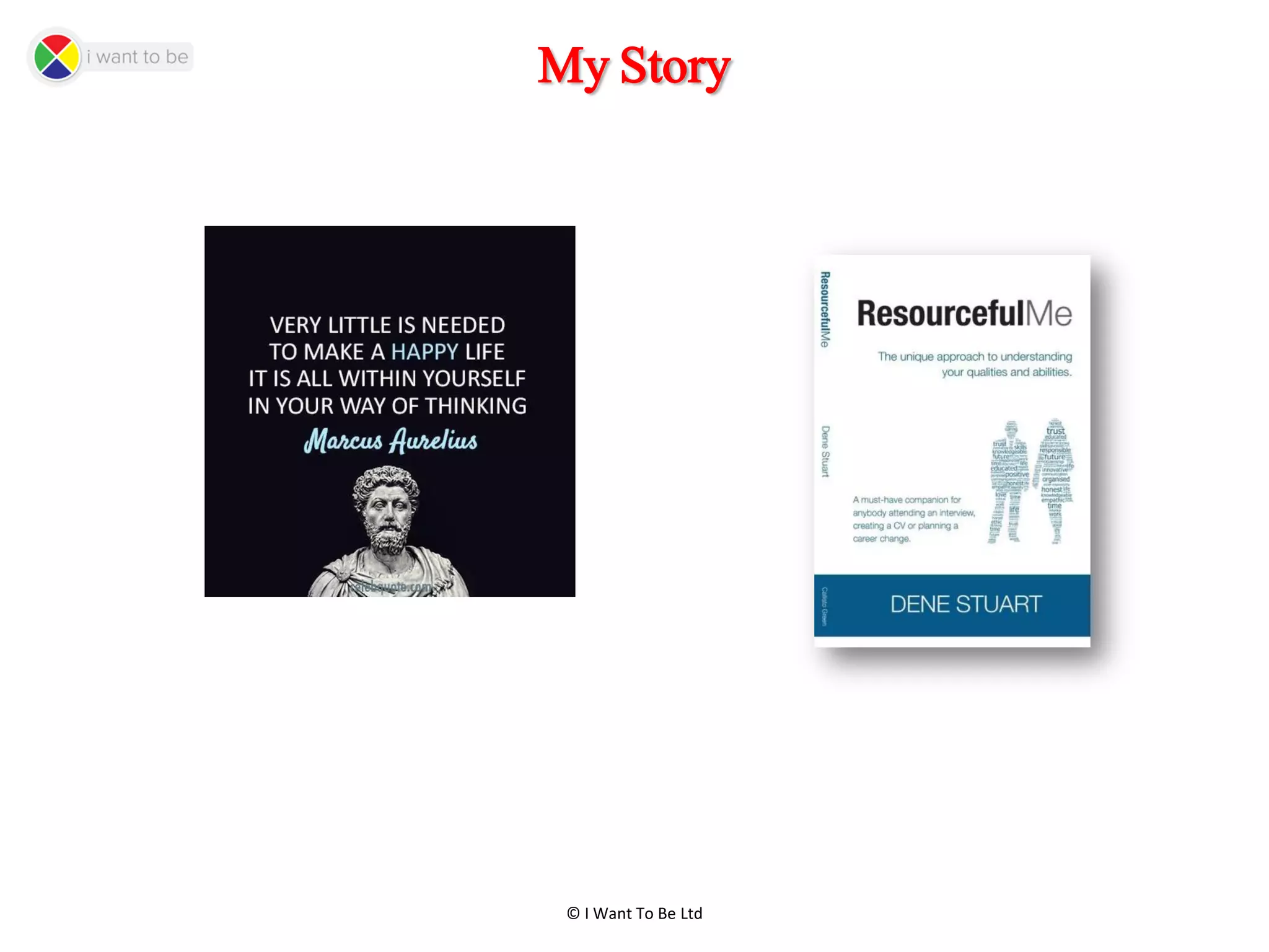 © I Want To Be Ltd
My Story
 