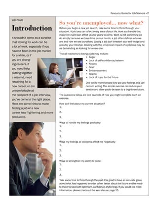 Guid For Job Resource Guide for Job Seekers | PDF