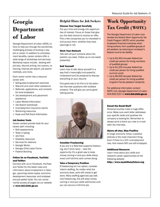 Guid For Job Resource Guide for Job Seekers | PDF