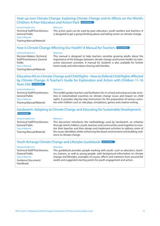Advanced Learning on Integrating Climate Change in Education at Primary ...