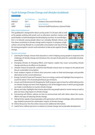 Advanced Learning on Integrating Climate Change in Education at Primary ...
