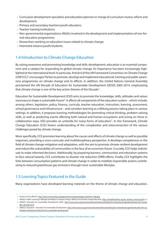 Advanced Learning on Integrating Climate Change in Education at Primary ...