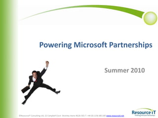 Powering Microsoft Partnerships Summer 2010 