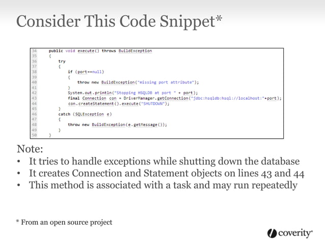 Resource Leaks in Java