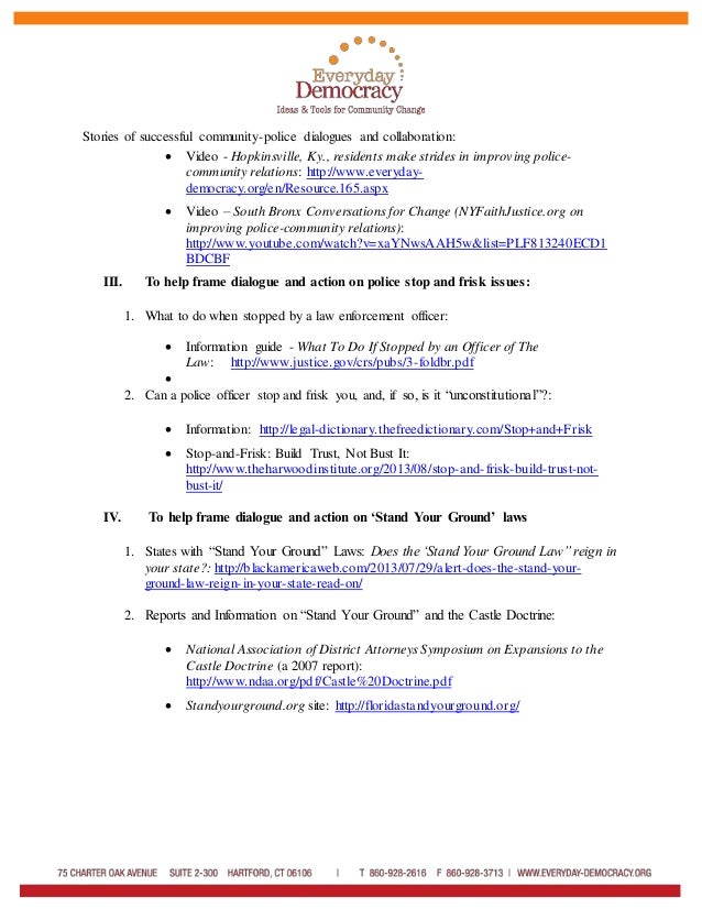 Resource List for Dialogue and Action on Racism and Civil Rights Slide 3