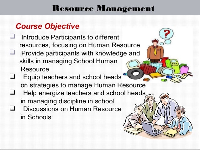 school human resource management schools management
