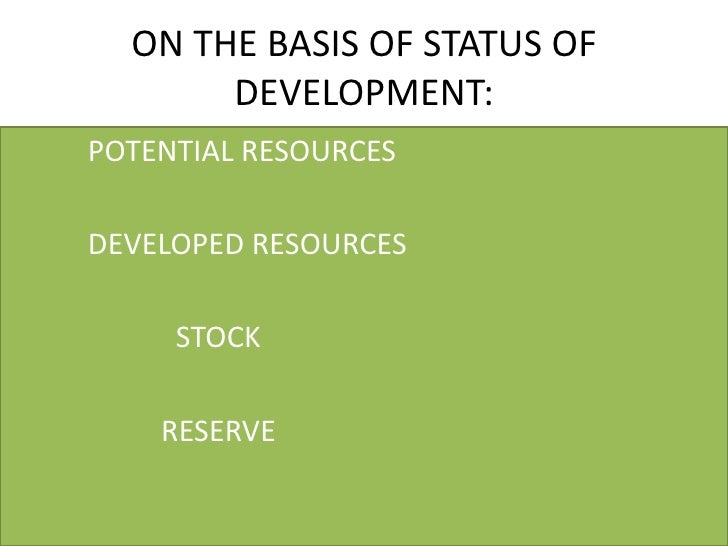 Resources and their Development ( Class X Geography)