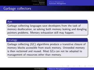 Resource Management in C++