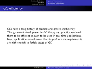 Resource Management in C++