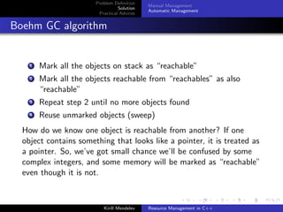 Resource Management in C++