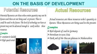 ON THE BASIS OF DEVELOPMENT
 