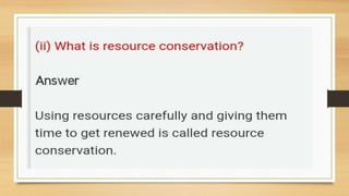 GEOGRAPHY: Chapter 1- Resources (CBSE Board)