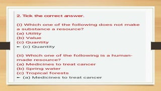 GEOGRAPHY: Chapter 1- Resources (CBSE Board)