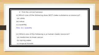 GEOGRAPHY: Chapter 1- Resources (CBSE Board)