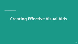 Creating Effective Visual Aids
26
 