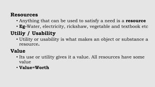 Chapter 1-Resources- Class 8-NCERT- Geography | PPTX