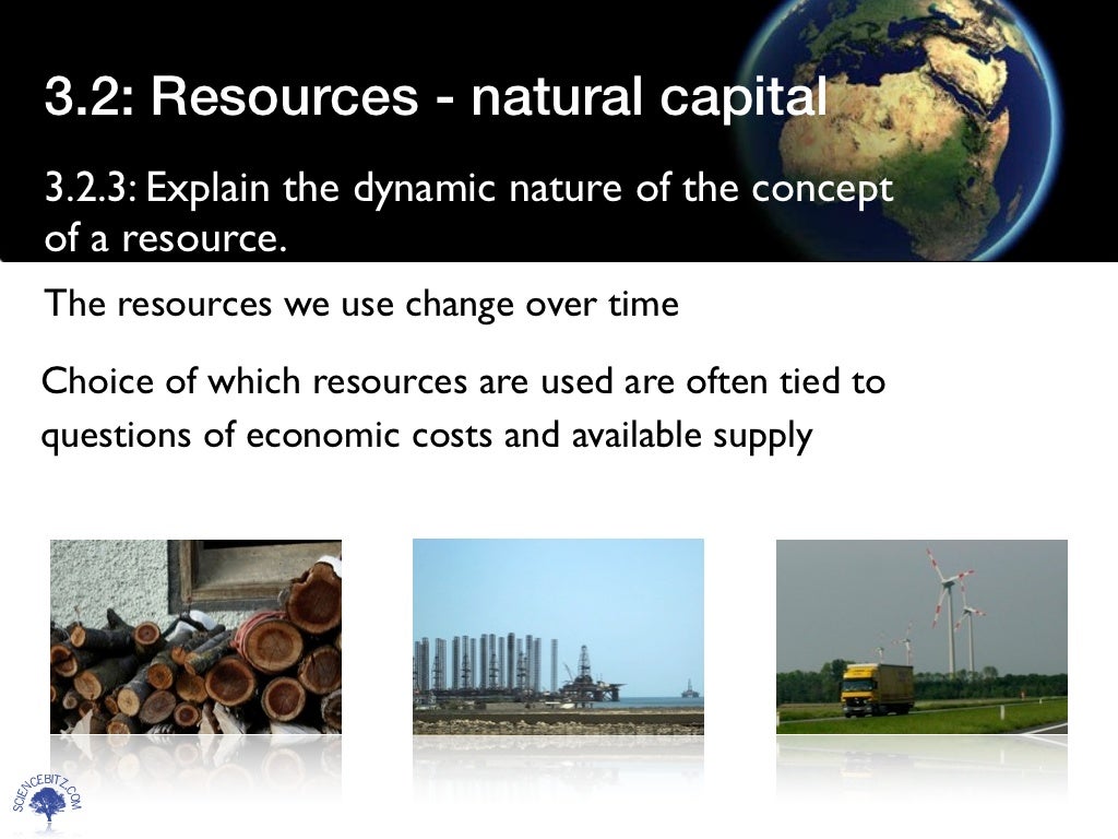 Resources and natural capital