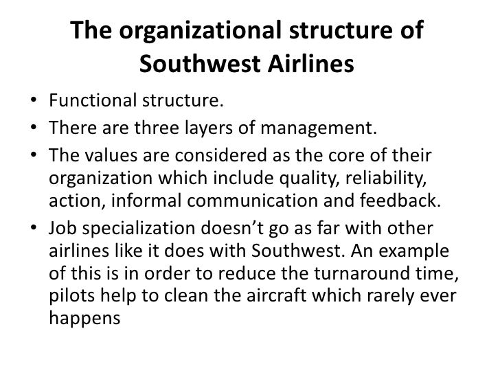 Southwest Airlines Organization Chart