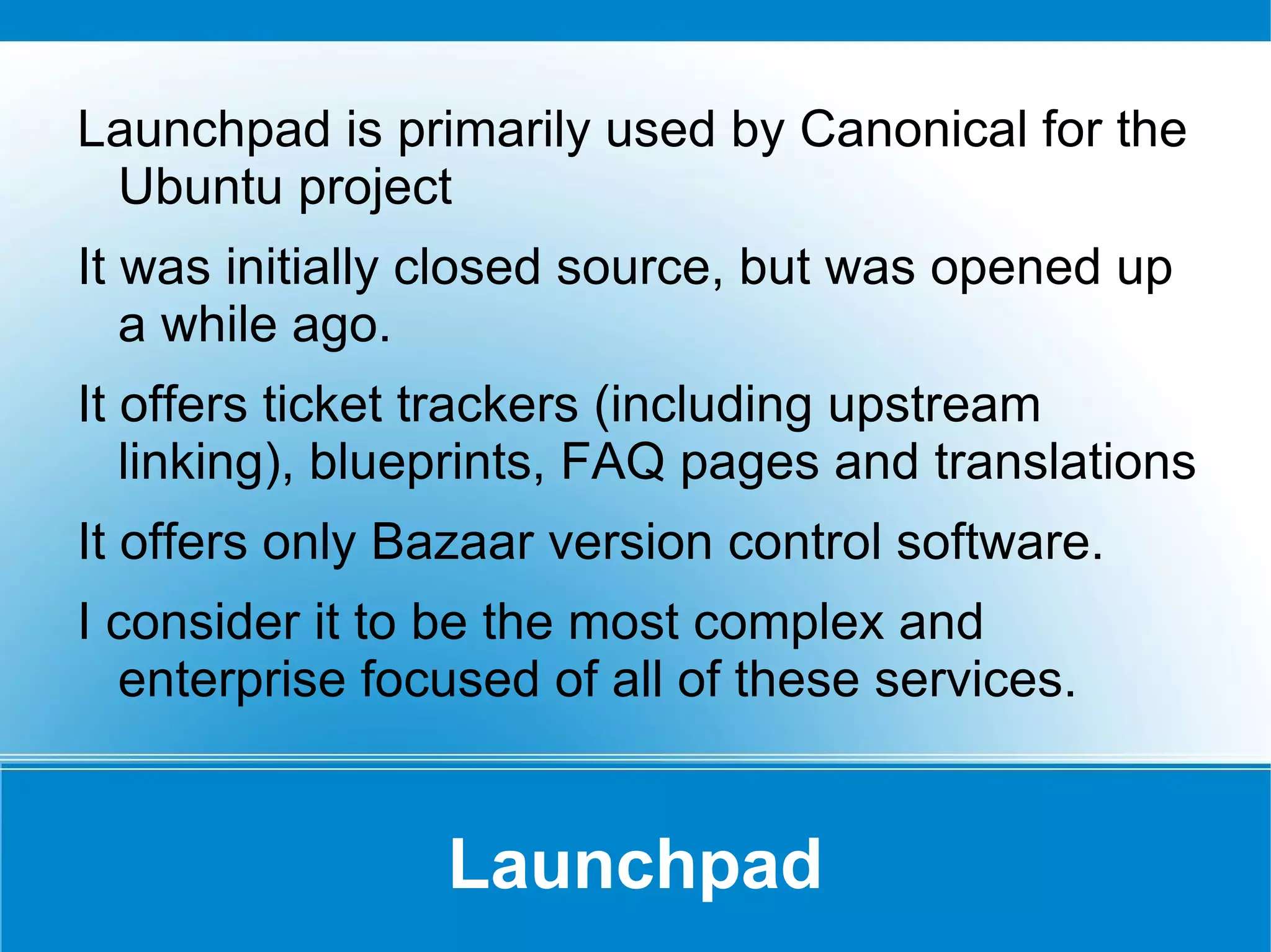 Sometimes it's not clear what sites and services bring what value, and why you should use them. I should know! 
