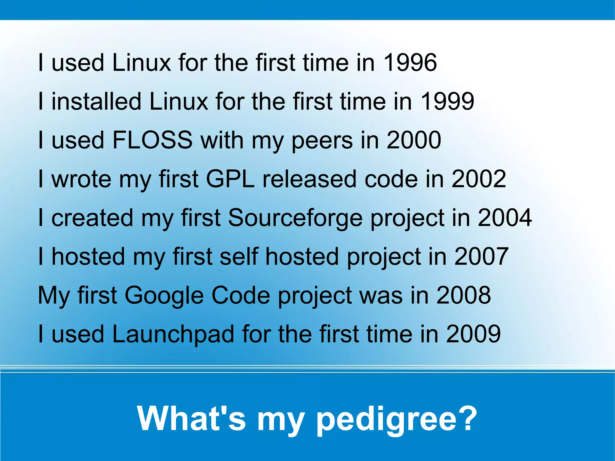 I've started around 10 Open Source Projects 