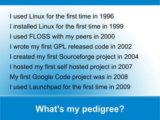 I've started around 10 Open Source Projects 