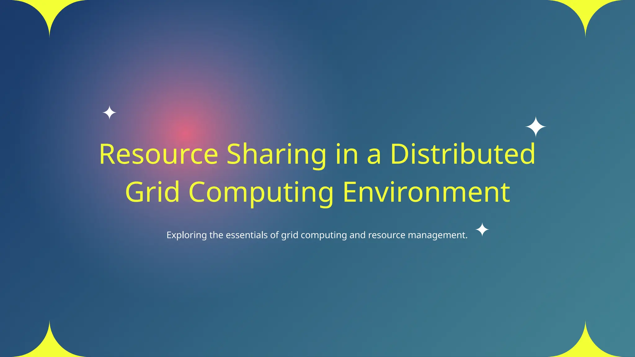 Resource Sharing in a Distributed Grid Computing Environment.pptx
