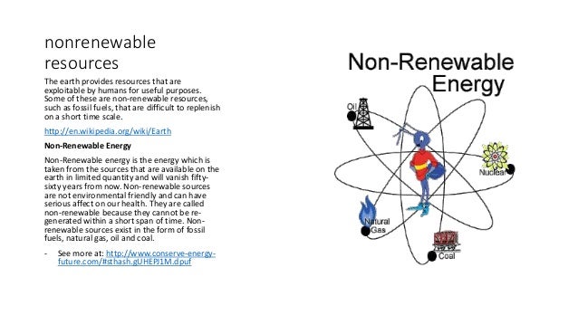 resources renewable and non renewable non renewable resources
