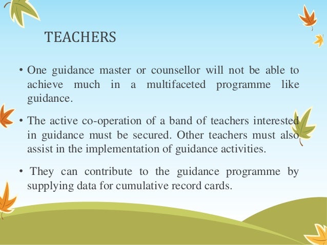 Resources Required For Organising Guidance Service In Schools 1