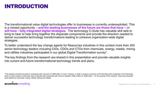 Copyright © 2017 Accenture All rights reserved. | 2
INTRODUCTION
The transformational value digital technologies offer to ...